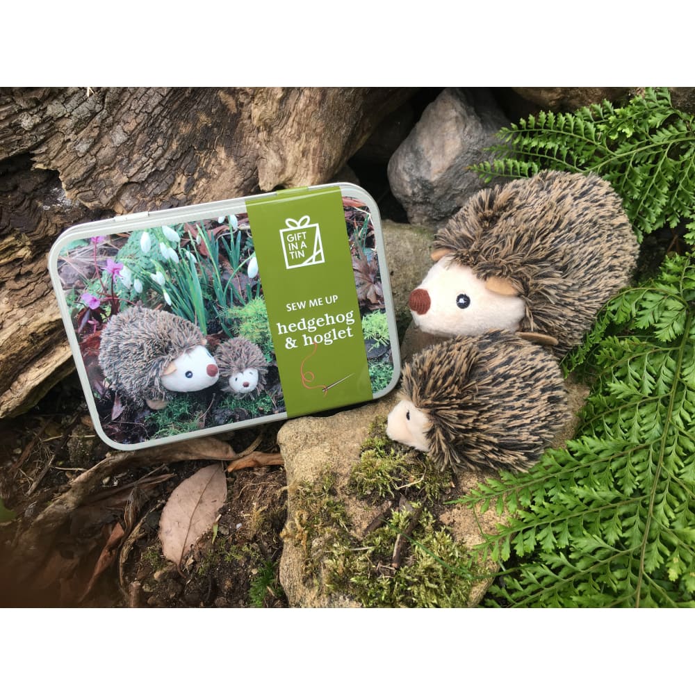 Hedgehog & Hoglet Sew Me Up Gift in a Tin - Apples to Pears 5050588008306