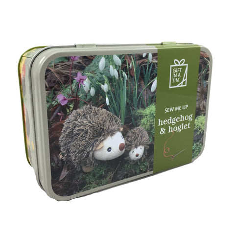 Image of Hedgehog & Hoglet Sew Me Up Gift in a Tin - Apples to Pears 5050588008306