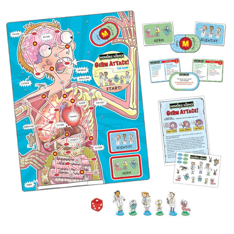Image of Horrible Science Game Germ Attack - Galt Toys 5011979592330