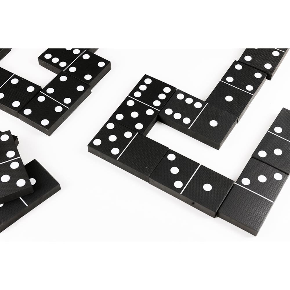 Jumbo Black and White Garden Dominoes - Traditional Games