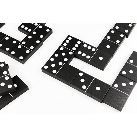 Image of Jumbo Black and White Garden Dominoes - Traditional Games