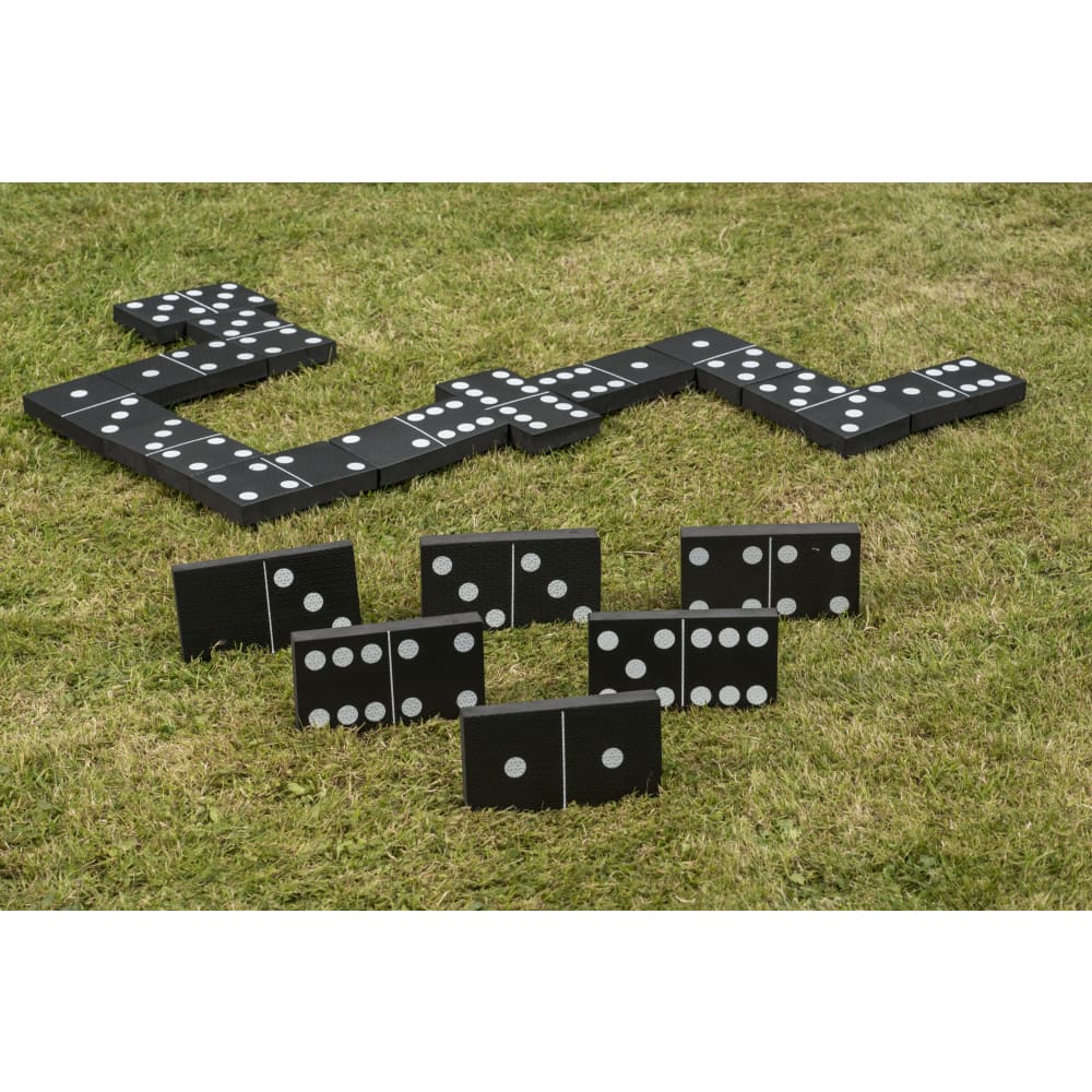 Jumbo Black and White Garden Dominoes - Traditional Games
