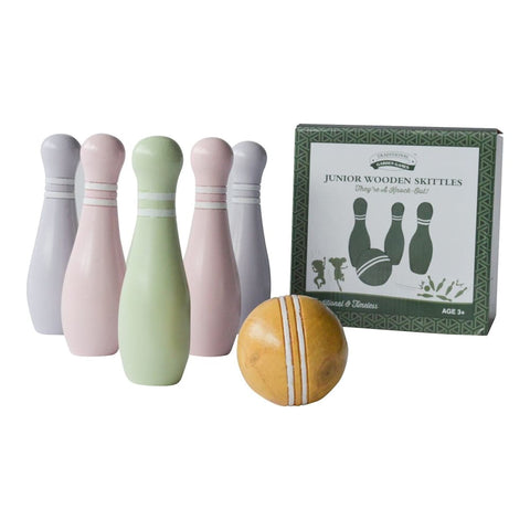 Image of Junior Wooden Skittles - Traditional Garden Games