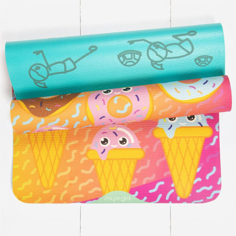 Image of Kid’s Printed Yoga Mat - Sweet Tooth - Myga