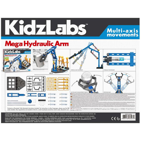 Image of KidzLabs Mega Hydraulic Arm - 4M Great Gizmo 4893156034274