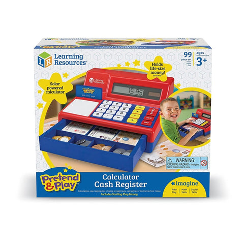 Image of Learning Resources Calculator Cash Register-Pretend & Play - 765023007459