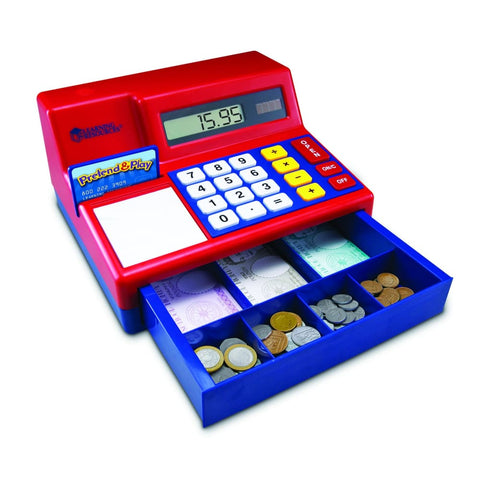 Image of Learning Resources Calculator Cash Register-Pretend & Play - 765023007459