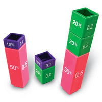 Learning Resources Fraction Tower Equivalency Cubes - 765023025095