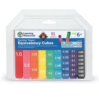 Learning Resources Fraction Tower Equivalency Cubes - 765023025095