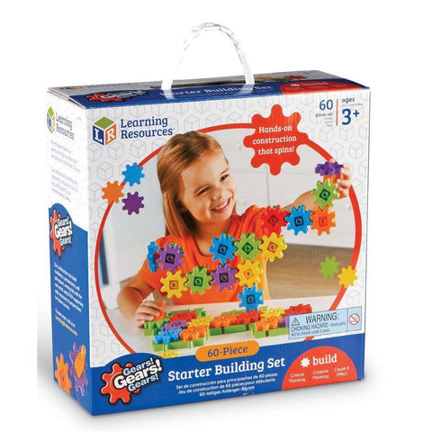 Image of Learning Resources Gears 60 piece Building Set - 765023091489