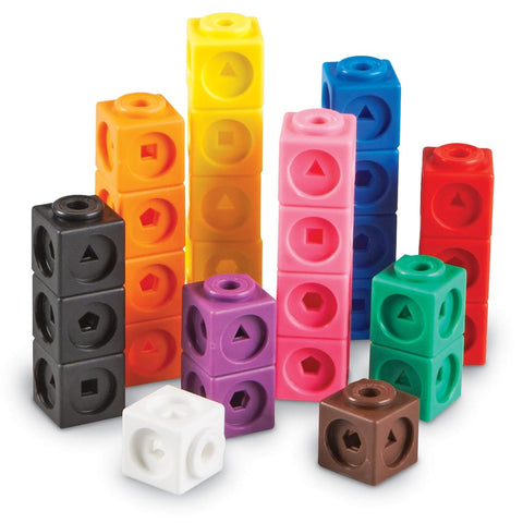 Image of Learning Resources Mathlink Cubes Set of 100 - 765023042856