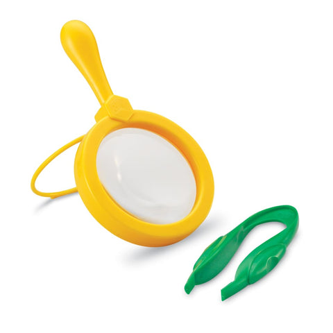 Image of Learning Resources Primary Science Magnifier & Tweezer Set - 765023027778