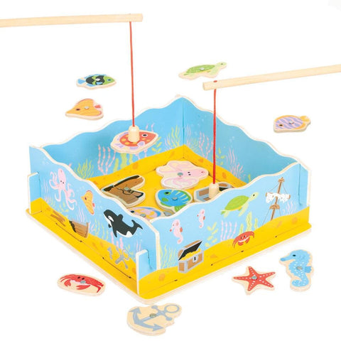 Image of Magnetic Fishing Game with Base - Bigjigs Toys 691621197875