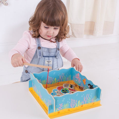 Image of Magnetic Fishing Game with Base - Bigjigs Toys 691621197875