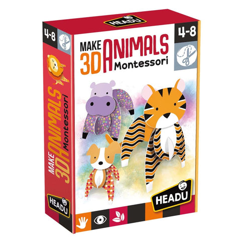 Image of Make 3D Animals Montessori - HeadU 8059591424704