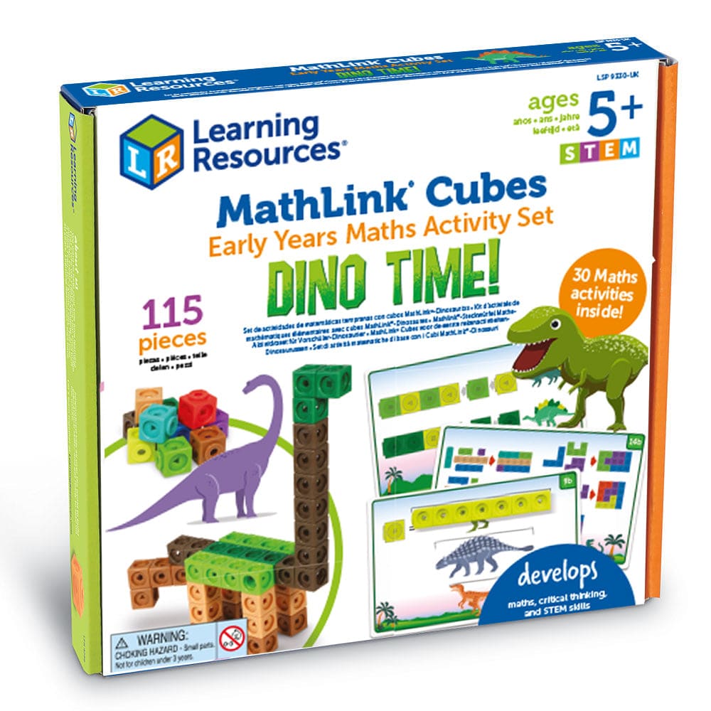 Mathlink® Cubes Early Maths Activity Set - Dino Time - Learning Resources
