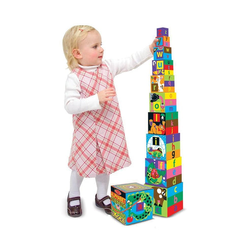 Image of Melissa and Doug English Alphabet Nesting Stacking Blocks - 772127820