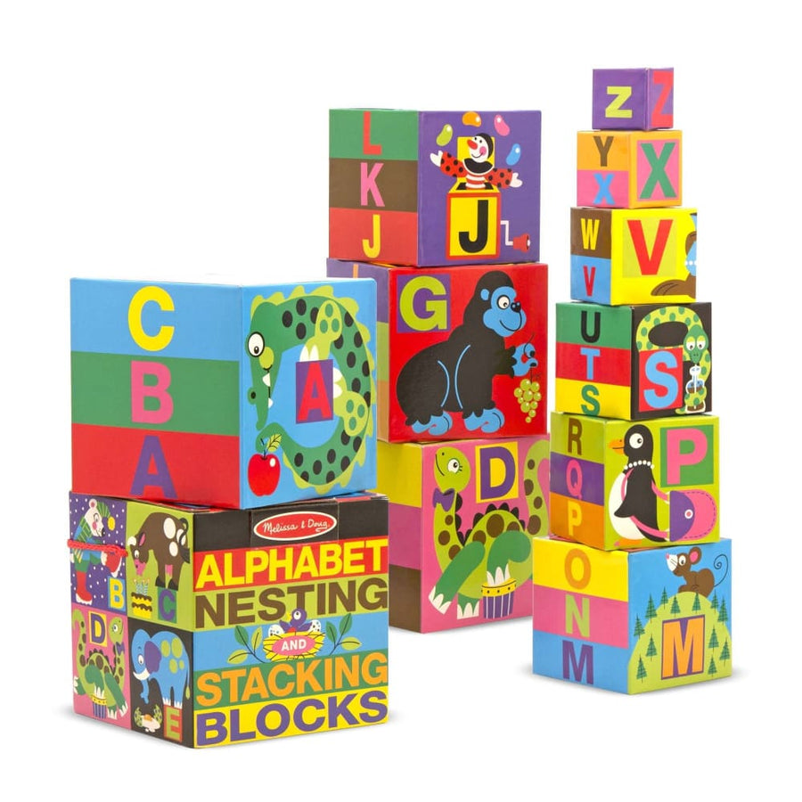 Melissa and Doug English Alphabet Nesting Stacking Blocks - 772127820