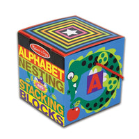Melissa and Doug English Alphabet Nesting Stacking Blocks - 772127820