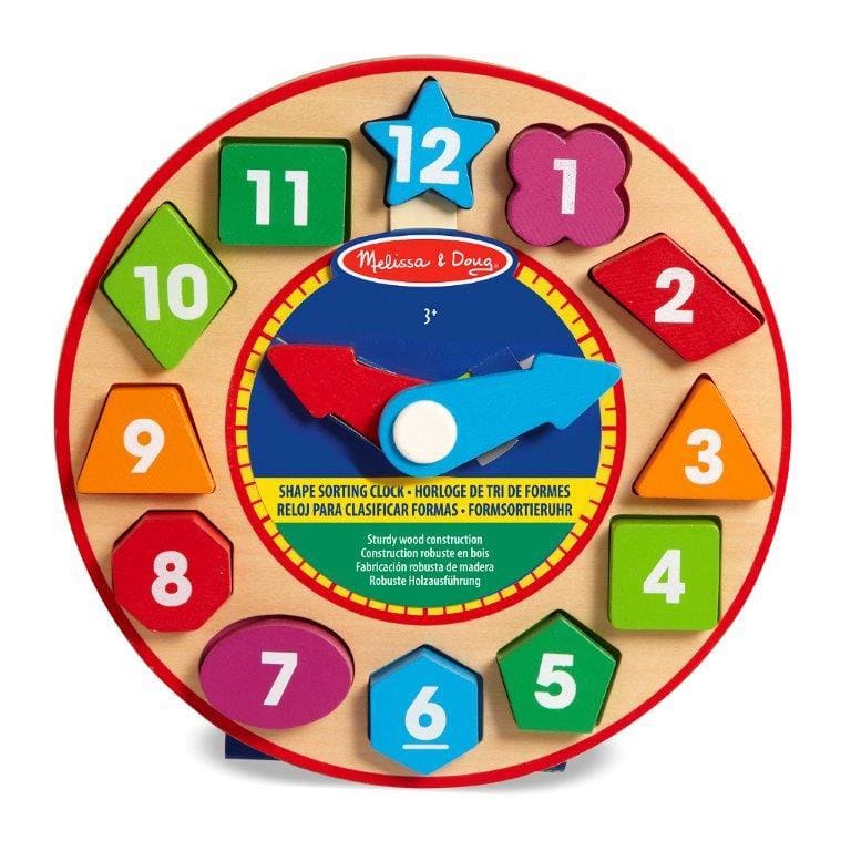 Melissa and Doug Shape Sorting Clock Melissa and Doug BrightMinds UK