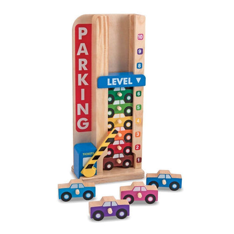Image of Melissa and Doug Stack Count Parking Garage - 772151825