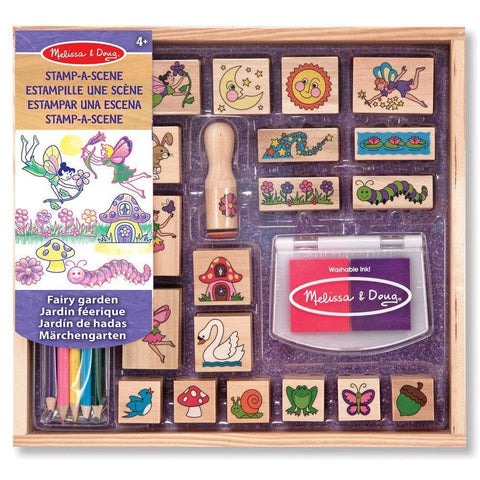Image of Melissa and Doug Stamp-A-Scene-Fairy Garden - 772124249