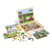 Melissa and Doug Wooden Magnetic Matching Picture Game - 000772199186