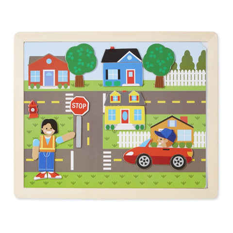 Image of Melissa and Doug Wooden Magnetic Matching Picture Game - 000772199186