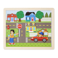 Melissa and Doug Wooden Magnetic Matching Picture Game - 000772199186