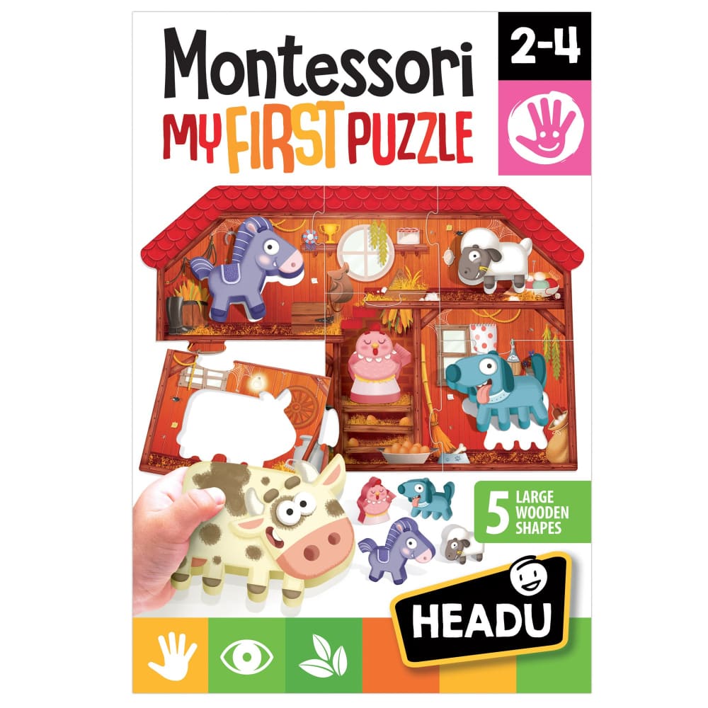Montessori My First Puzzle The Farm - HeadU 8059591420140