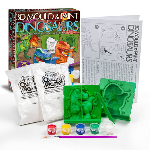 Image of Mould & Paint - 3D Dinosaurs - 4M Great Gizmos