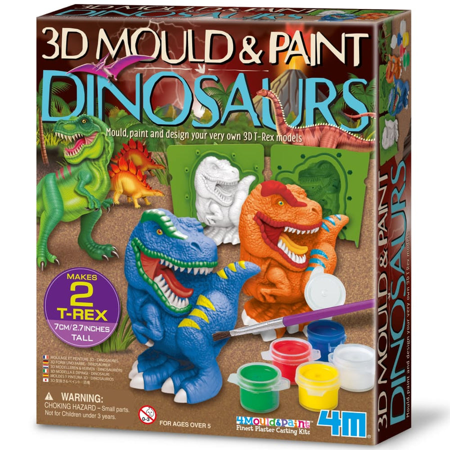 Mould & Paint - 3D Dinosaurs - 4M Great Gizmos