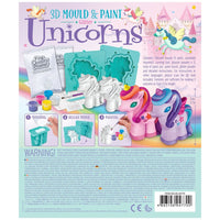 Mould & Paint 3D Glitter Unicorn - 4M Great Gizmo 4893156047700
