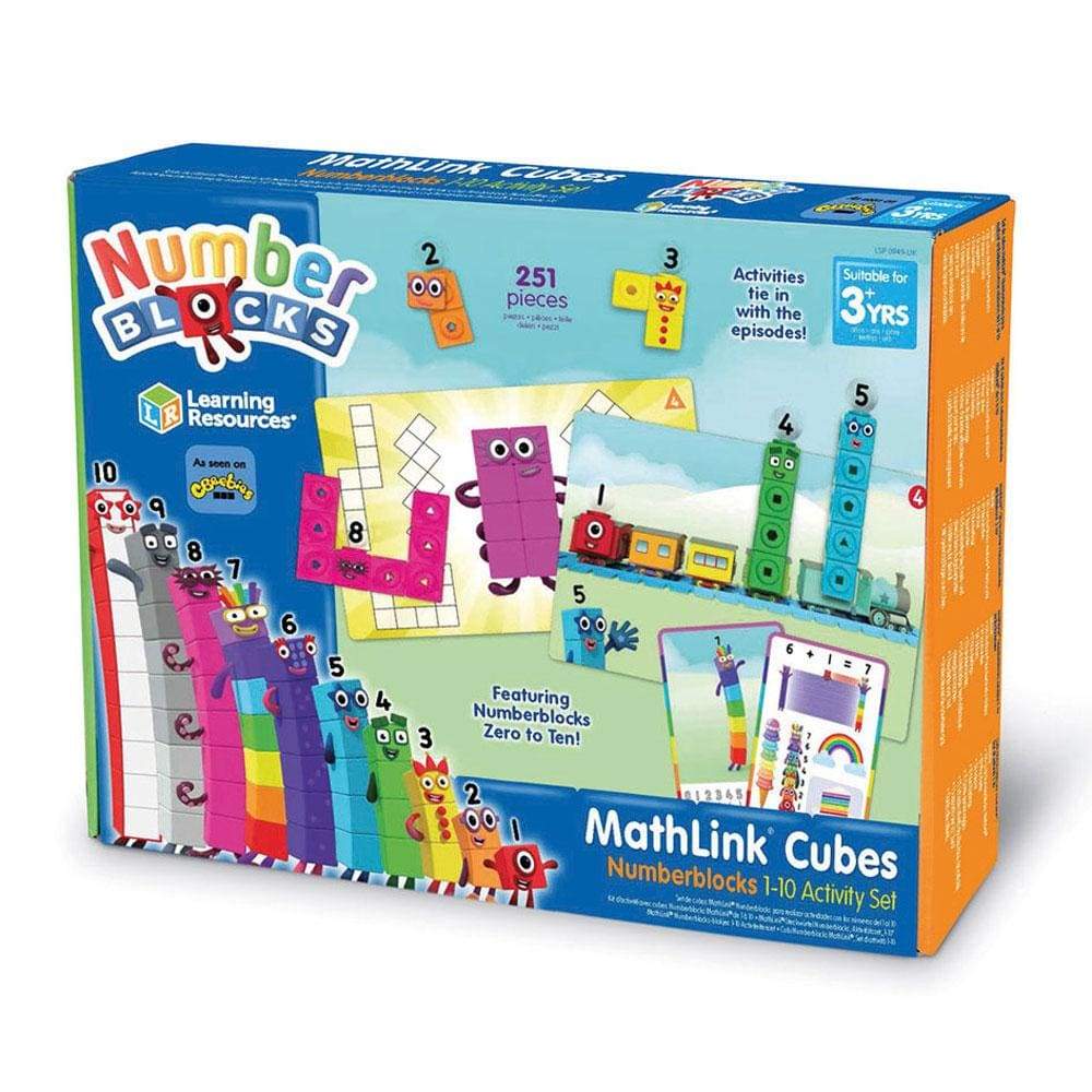 Numberblocks Resources Numberblocks 1-10 Mathlink Cubes Activity Set · BrightMinds UK