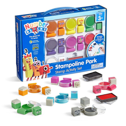 Image of Numberblocks Stampoline Park Stamp Activity Set - Learning Resources