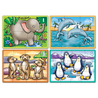 Orchard Toys Animals 4 in A Box Jigsaw Puzzles - 5011863301635