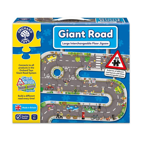 Image of Orchard Toys Giant Road Floor Jigsaw - 5011863301604