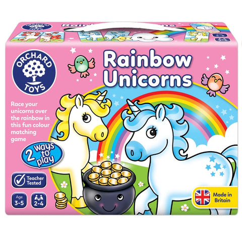 Image of Orchard Toys Rainbow Unicorns Colour Game - 5011863000200