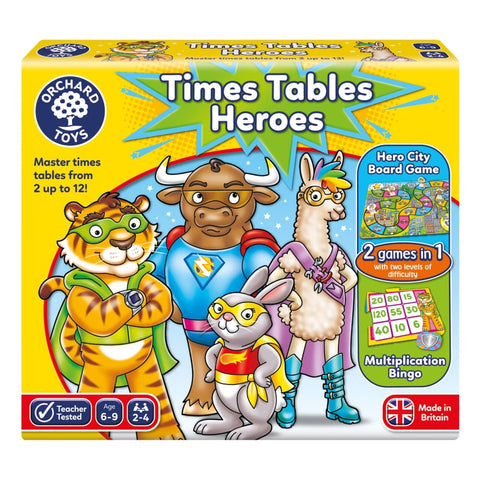 Image of Orchard Toys Times Tables Heroes Game - 5011863000941