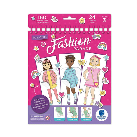 Image of Papercraft Dolls Fashion Parade - Learning Resources 086002015532