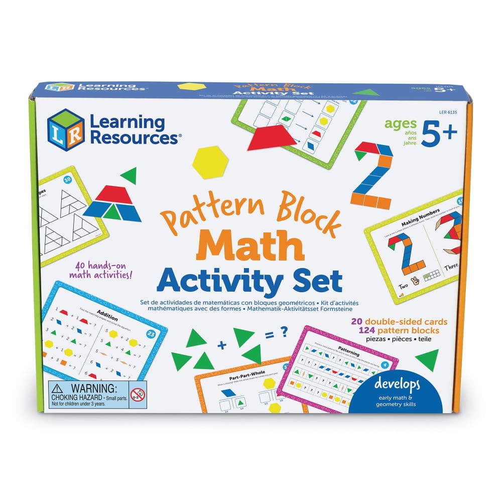Pattern Block Math Activity Set BrightMinds UK