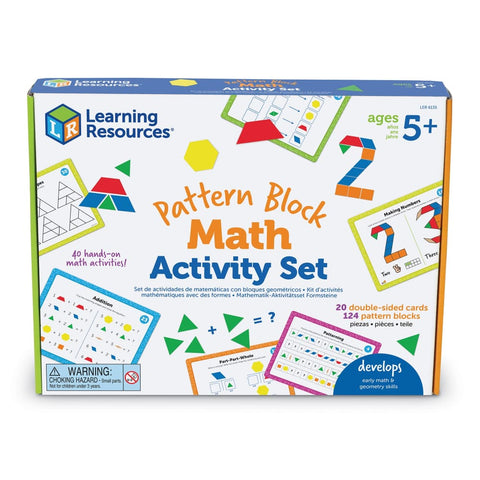 Image of Pattern Block Math Activity Set - Learning Resources
