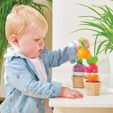 Image of Petilou Stacking Veggies - Le Toy Van 5060023421218