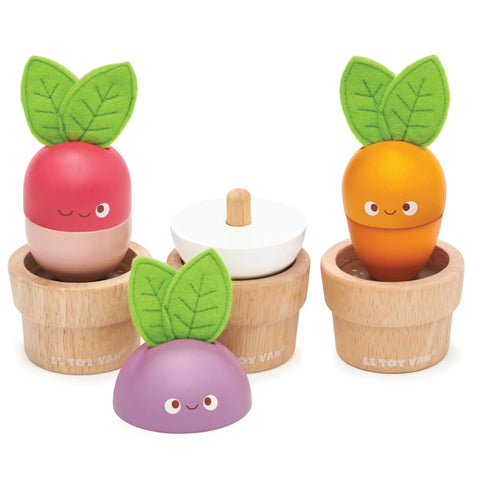 Image of Petilou Stacking Veggies - Le Toy Van 5060023421218