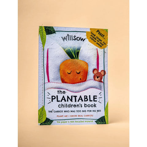 Image of Plantable Children’s Book- The Carrot Who Was Too Big For His Bed - Willsow