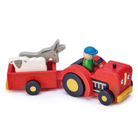 Play Tractor And Trailer - Tender Leaf Toys