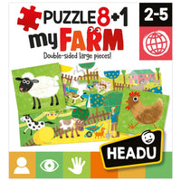 Puzzle 8+1 Farm - HeadU 8059591420867