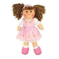 Rag doll Dark Hair Rose - Bigjigs Toys 691621350072
