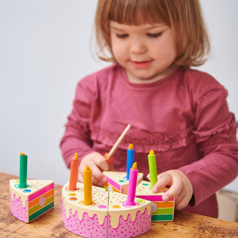 Image of Rainbow Birthday Cake - Tender Leaf Toys