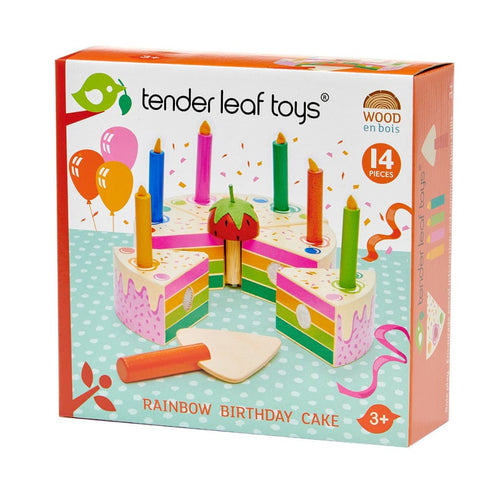 Image of Rainbow Birthday Cake - Tender Leaf Toys